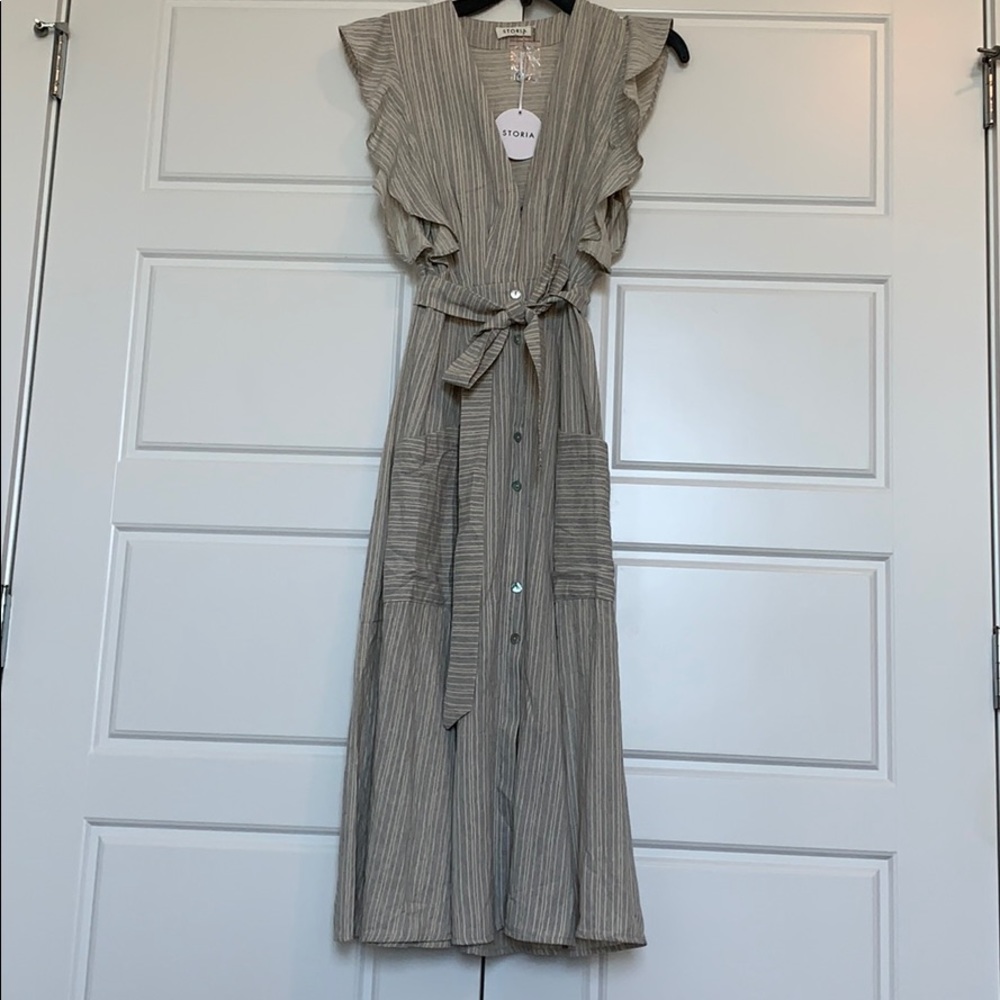 Storia Stiped Cotton Dress NWT